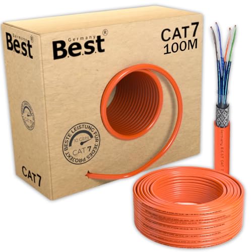 CAT.7 100m Simplex Verlegekabel BEST Gigabit Netzwerkkabel