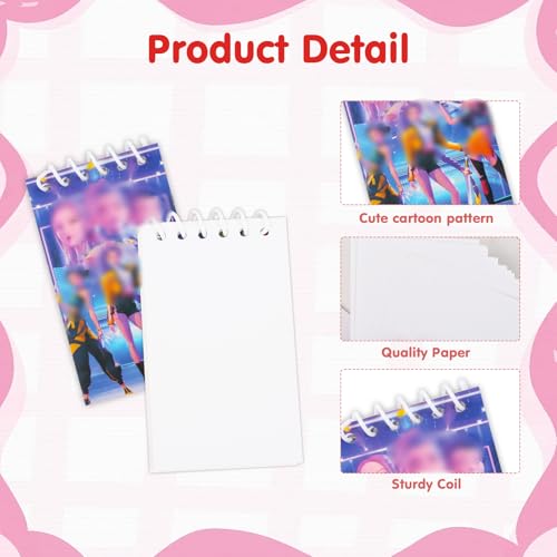 Ainvliya Demon Schreibwaren Set, 10 Pack Mini Cartoon Notizbücher mit Stiften Set, Mitgebsel Geburtstag für Kinder Party Geschenke Mitgebsel für Geburtstage, Goodie Bags & Schule Belohnungen