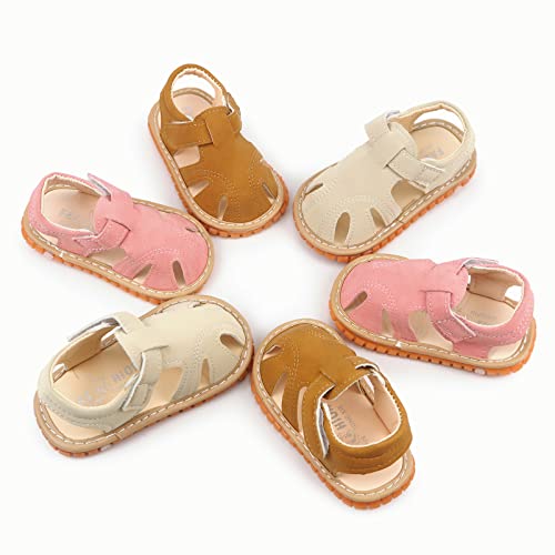 image for WILLFUN Baby Boy Girl Summer Infant Squeaky Sandals Premium Rubber Sol