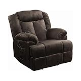 Velvet Power Lift Recliner Chocolate