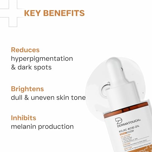 Image of DERMATOUCH Kojic Acid 2% Serum | Best for Hyperpigmentation, Uneven Skin Tone & Dark Spots | For Both Men & Women | 20ml