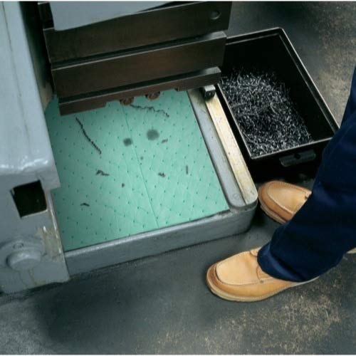 Absorbent Pad, Absorbs 26.3 gal. Universal, PK 100, Green