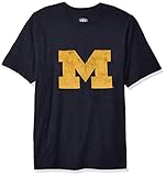 OTS NCAA Michigan Wolverines Men's Slub Tee, Logo, XX-Large