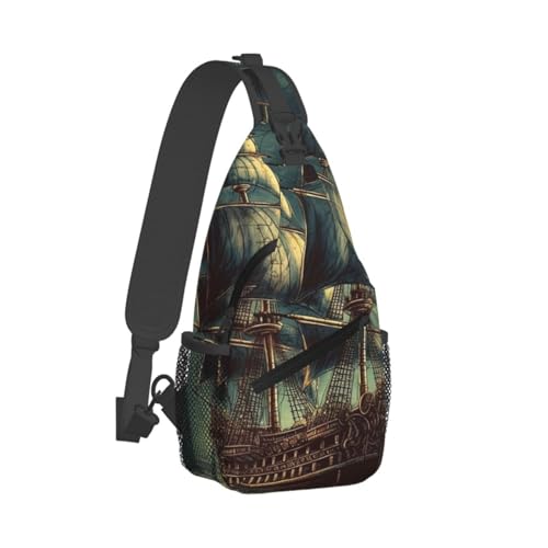 Mochila Small Sling para Senderismo Unisex Negra miniatura 1