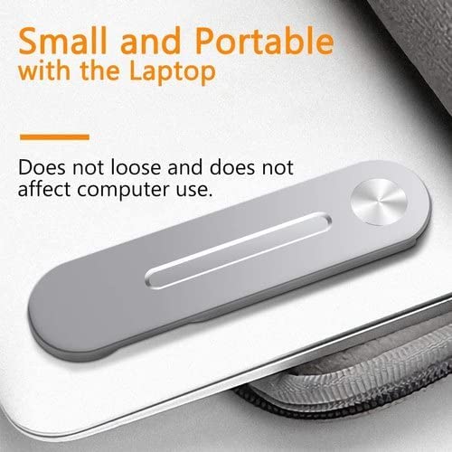 Image of Side Mount Clip on Monitor Magnetic Laptop Stand with Phone Holder Computer Expansion Bracket for Smartphone Cellphone Fixed Flat and Slim