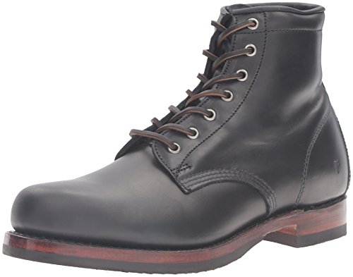 Frye Men's John Addison Lace Up Combat Boot, 87083-Black, 13 D US