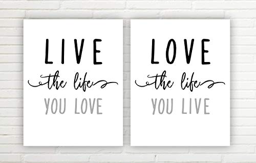 Generic Love The Life You Live Wall Art thumb #4
