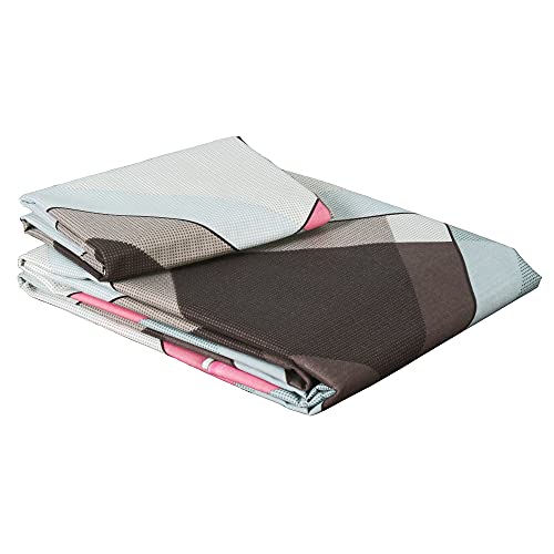 Image of Story@Home 210 TC Spark Collection Single Bedsheet Cotton Combo with 2 Pillow Covers | Multicolor | Abstract (Bedsheet : 145 X 225 cm & Pillow Cover : 40 X 60 cm)