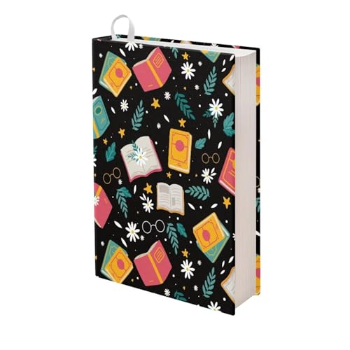 Dolyues Copertina elastica per libro in brossura Sox, custodia per libri riutilizzabile per la scuola, protezione per libri di testo, regalo per il ritorno a scuola