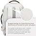 LOVEVOOK Travel Backpack for Women & Men, 45L Carry On Backpack, Personal Item Bag with 3 Packing Cubes, Business Weekender Overnight Luggage Daypack, Fits 18 Inch Laptop, Beige Grey