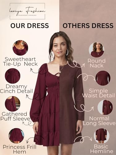 Image of Leriya Fashion Mini Dress for Women | One Piece Dresses for Womens | Stylish Dress for Woman |Mini Dresses Rayon for Women Stylish |Summer Casual Outfit Wear Events, Date & Evening Look
