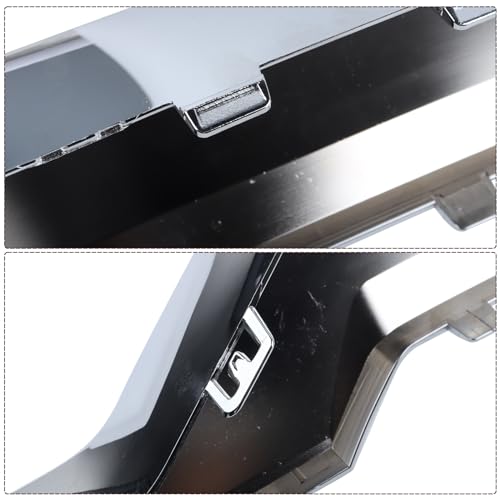 Image of Chrome Front Bumper Skid Plate Panel Lower Cover Face Bar Compatible with 2016-2018 Chevy Silverado 1500 /2019 Chevy Silverado1500 LD 23243083 GM1044128