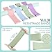 VIJLXI Pilates Kit, Home Pilates Equipment with Pilates Ring, Ball & 4 Resistance Bands, Core Strength Training for Flexibility & Muscle Toning