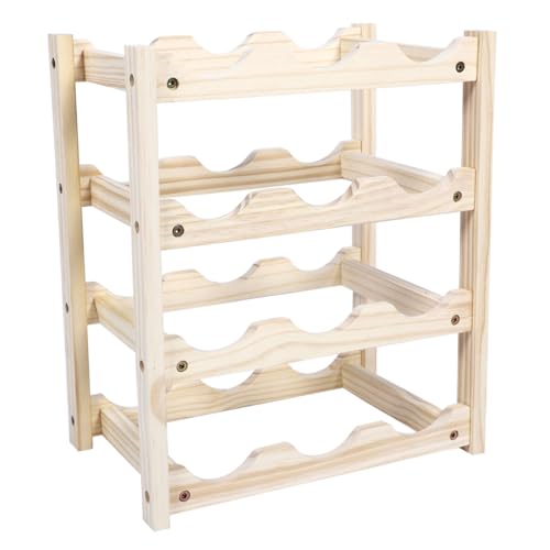 Soporte de vino de madera sintética Mikinona miniatura 1