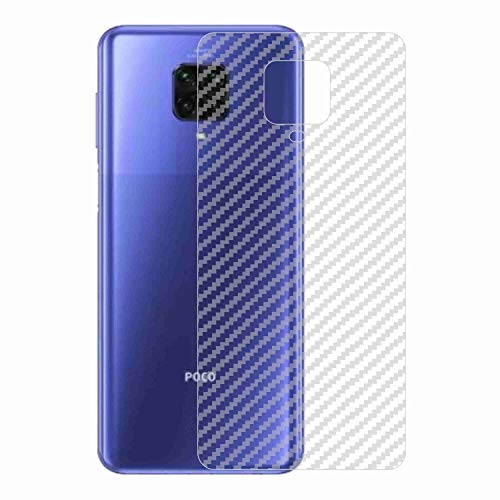 Image of Compatible with Redmi Poco M2 Pro Back Screen Protective Film Carbon Fiber Skin Transparent Screen Guard Sticker