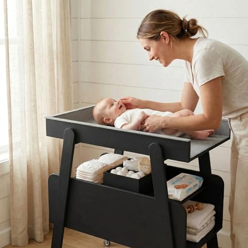 50% Off Diaper Changing Station with Wheels & Storage