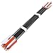 ZSHJGJR 30 Inch Archery Hunting Arrows Carbon Flu Flu Arrows Spine 500 Target Practice Arrows with 4pcs Turkey Feather Replaceable Arrowhead for Outdoor Hunting Shooting 6/12pcs (12, Orange & White)