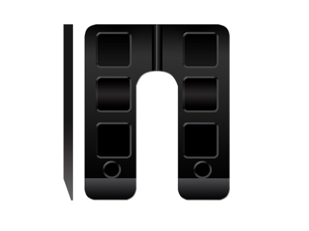 BFS Plastic Shim U Horseshoe 3” x 4” x (1/16” -1/8” – 1/4”), Leveling Shims for Windows & Doors, Made in USA, Free & Quick Shipping – Stackshim BFSEALS (90, 1/4), Blue, Red, Black