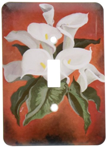 Le lys Calla de mariage sur cet interrupteur à bascule unique symbolique