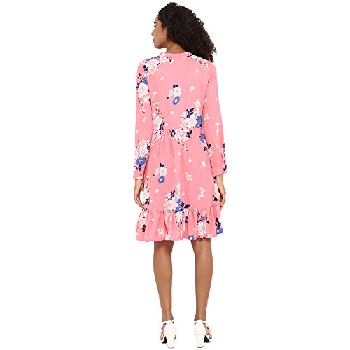 Image of Harpa Mock Neck Floral Dress