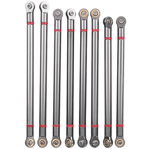 Tiges de liaison RC en alu de 313 mm Asixxsix pour châssis de crawler 1/10 durable