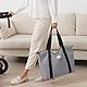 SONARIN Große Kapazität Wasserdicht Baby Wickeltasche,Stilvolle Reise Wickeltasche Umhängetasche Tragetasche Henkeltaschen Babytasche mit Wickelunterlage & Kinderwagen Haken(Grau)