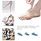 Norhogo 1 Paar Großer Zeh & Fußzehen Entlastung Vorfusspolster- Rutschfeste Fußschützer, Hallux Valgus Socken, Ballenzehen für Hammer Zehe Schmerzlinderung für Damen & Herren, Hautton Größe S 35-40