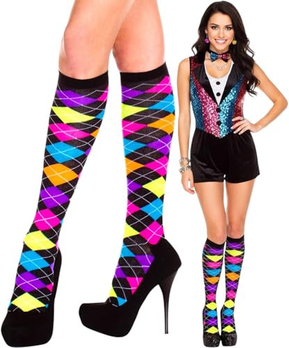 Image of ToBeInStyle Women's Acrylic Knee High Print Socks