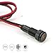 PLUG-N-PLAY Instrument Cluster LED Indicator Light Dash Bulbs. Aluminum Pilot Lights. Color Acrylic Lens. Flush Panel Mount 5/16