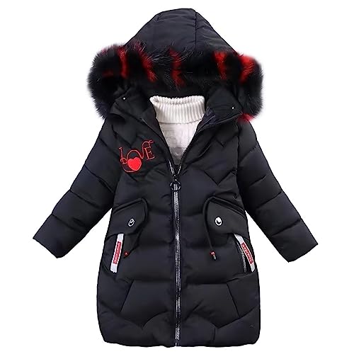 linboo Mädchen Winterjacke Kinder Wintermantel Dicke Steppjacke Lange...