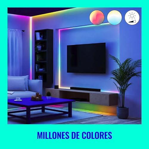 Image of WiZ Connected 32.8 ft LED Light Strip for Your Smart Home - Flowing Multicolor LED, Color-Changing, Cuttable - Voice /App Control - Works with Google Home, Alexa & HomeKit, (Pack of 4)