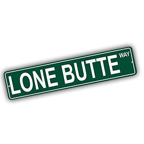 Brotherhood Aluminum Road Sign for Lone Butte - Wyoming Mountain Wall Decor