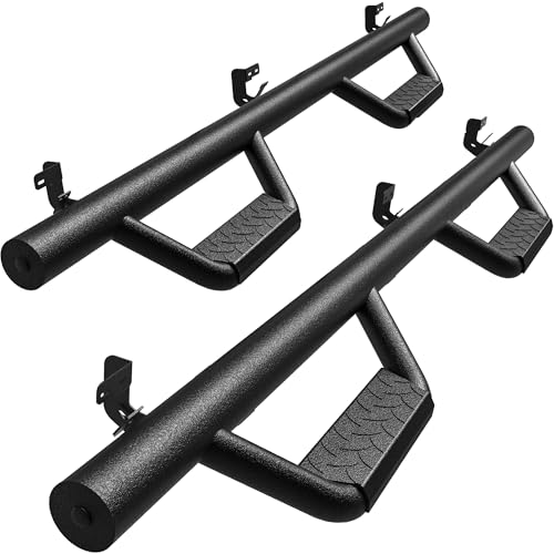 YITAMOTOR Drop Step Running Boards Compatible with 2009-2018 RAM 1500 Crew Cab, 2010-2026 Ram 2500-3500, 2019-2024 RAM 1500 Classic, Side Steps Textured Black Nerf Bars
