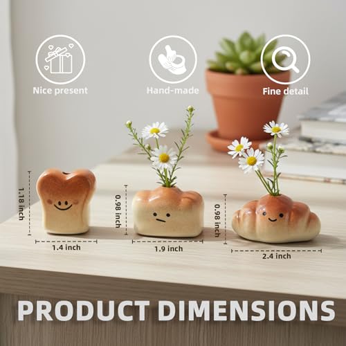 Imanes Mini Jarrón Pan DIF DECO 3 Piezas Decorativos miniatura 5