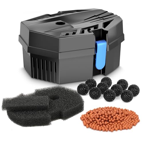 Biling Pond Filter Pump Box for Outdoor Indoor Compact Filtration Solution for Fish Pond Aquarium Fish Tank