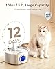 Cat Water Fountain Stainless Steel: 108oz/3.2L Cat Fountain for Drinking- Pet Water Fountain Inside - Automatic Dog Watering Dispenser Bowl - Pet Feeding & Watering Supplies - Water Level Window #1