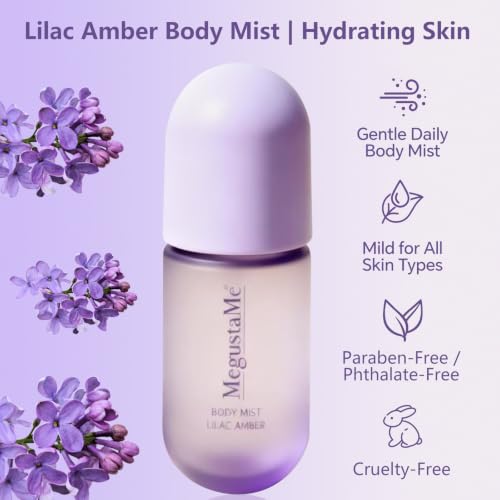 Image of Lilac Amber Body Spray for Women, Paraben & Phthalate Free, Vegan & Cruelty-Free Gentle Fragrance Mist, Quick Dry Non-Greasy Scent Spray, 3.38 fl oz