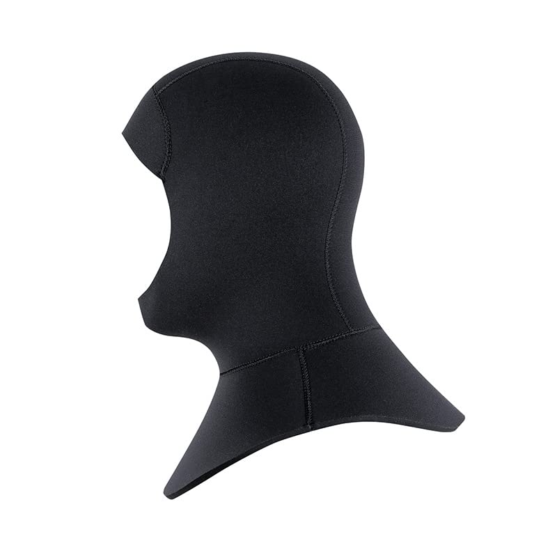 BaronHong Wetsuit Hood 3mm 5mm Thermal Neoprene Diving Hood Wetsuit Hat Cap(black-5mm,L/XL)
