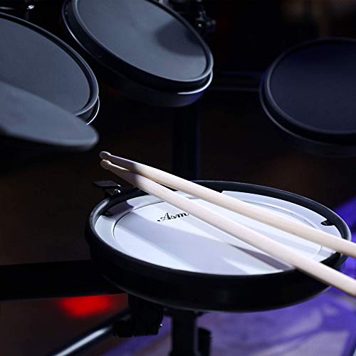 Asmuse Batterie Électronique 7 Pièces en Peau Maillée avec Rack 242 Sons, avec fonction Rim Shot et cymbale, Support… - Les Beatles, Paul McCartney, John Lennon, RIngo Starr, George Harrison Asmuse Batterie Électronique 7 Pièces en Peau Maillée avec Rack 242 Sons, avec fonction Rim Shot et cymbale, Support… – Image 5