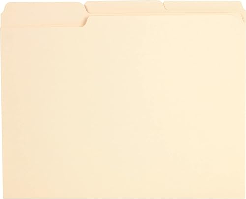 Pendaflex Carpetas de archivos de pestañas reforzadas tamaño carta Manila corte de 13 100 por caja R752 13