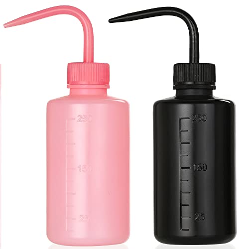 HOOMBOOM 2Pcs 8oz Bottles | ABS Material Water Squirt Bottles for Tattoo Cleaning, Labware Washing,...