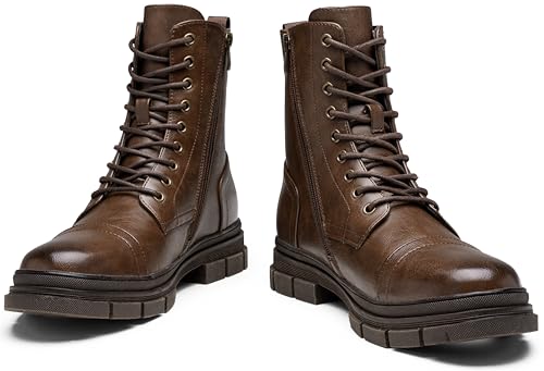 Image of Jousen Men's Boots Fashion High Top Motorcycle Boots Waterproof Boots for Men