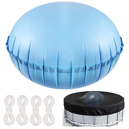 Pool Winterkissen 4x4ft Rund - Eisschutz-Kissen Mit Seil Für Swimmingpools (120x120cm)