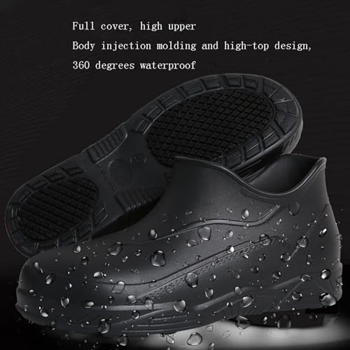 Sapatos De Chef Para Homens, Biqueira De Aço Masculina Leve Impermeável Antiderrapante Sapatos De Ch