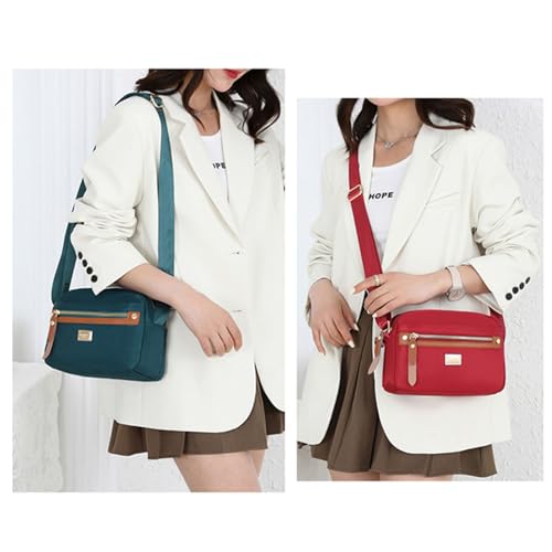Popularate Nylon Crossbody Bag, Nylon Shoulder Messenger Bag, Large Capacity Crossbody Handbag for Women3