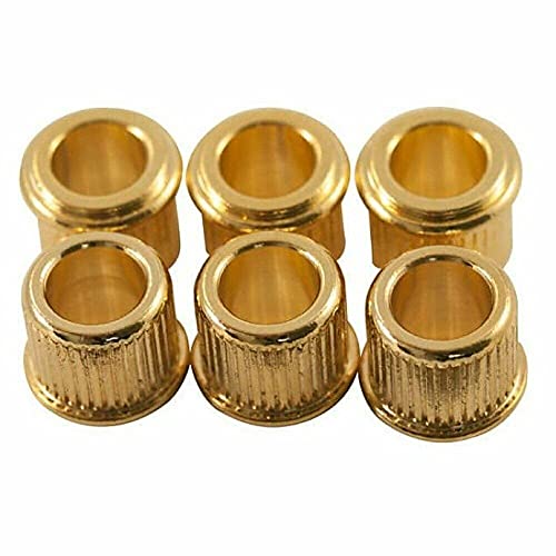 Guitar Parts For Kluson Adapter Bushing Set 6 Gold Convert 10mm To 8mm Tuner ...