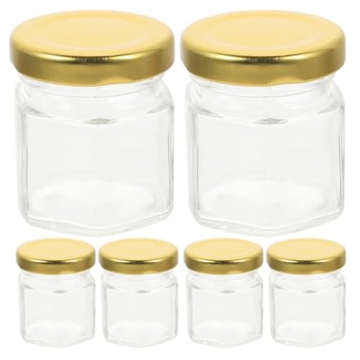 6-Pack Glass Honey Jars with Lids