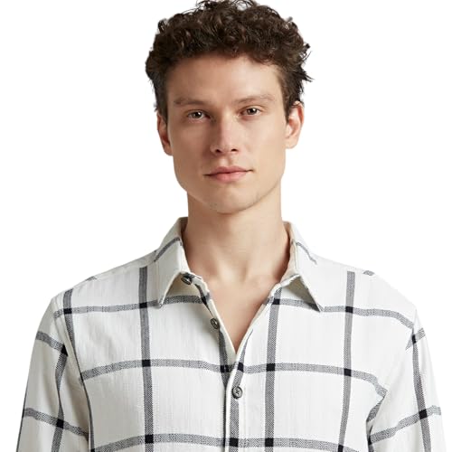 Image of Pepe Jeans Men's Regular Fit Full Sleeve Checkered Cotton Casual Shirt | Check Shirt for Man | Smart & Stylish | Multiple Styles | Mens Casual Shirts
