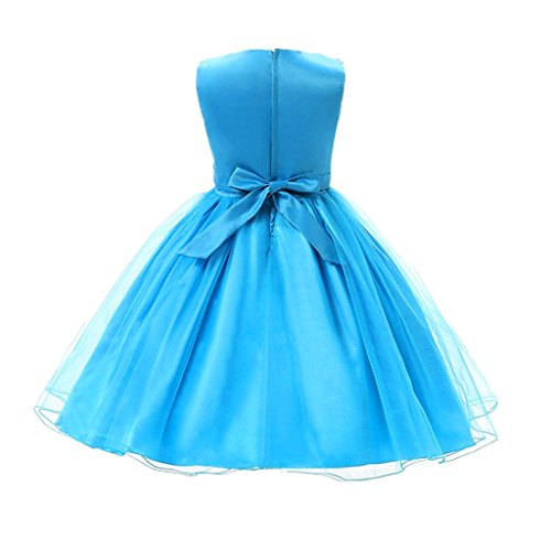 DreamHigh Sequined Flower Girls Party Dress Blue 2, 2years, Blue2