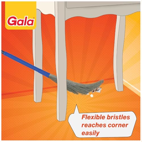 Image of Gala No Dust Floor Broom- (Freedom from New Broom Dust- Bhusa) 2-in-1 - with Extendable Handle (1)